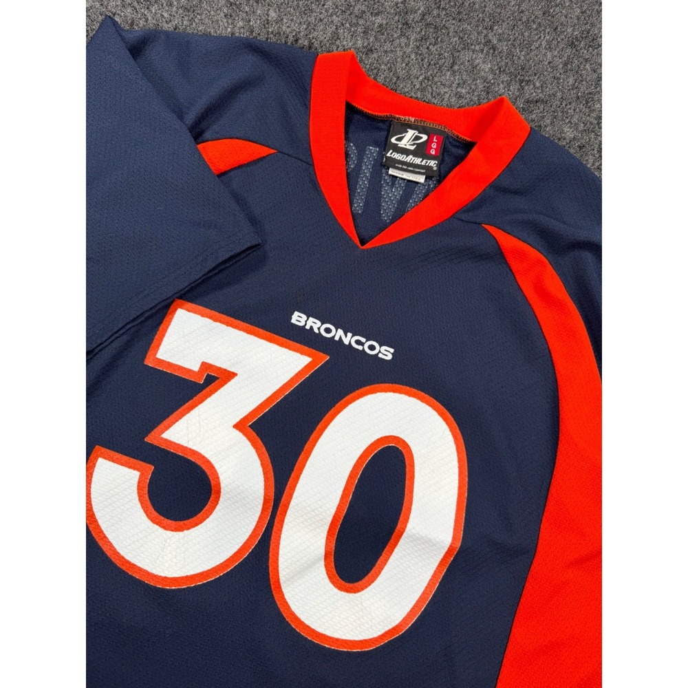 VTG 90s Denver Broncos Terrell Davis #30 Logo Athletic Jersey Large USA